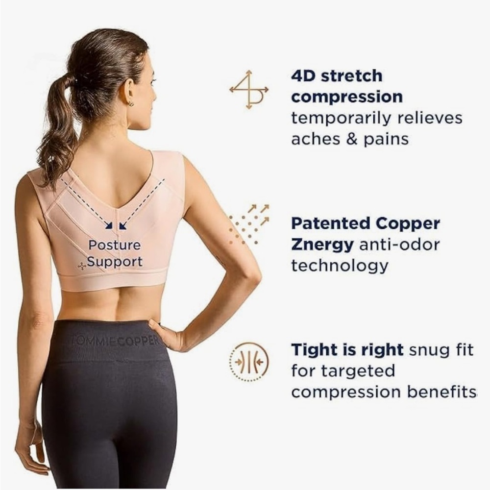Tommie Copper Pullover Pink Sports Bra-With Back And Shoulder Support.
Size 2XL - Picture 3 of 9